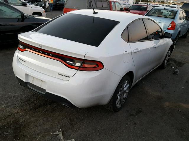 1C3CDFBA8DD106600 - 2013 DODGE DART SXT WHITE photo 4