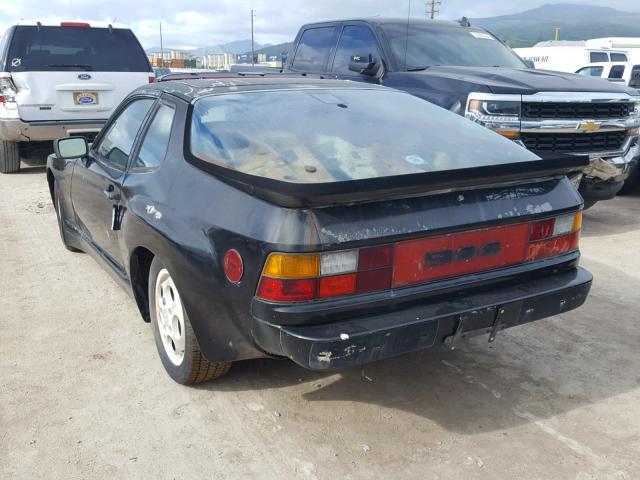 WP0AA0928HN456154 - 1987 PORSCHE 924 S BLACK photo 3