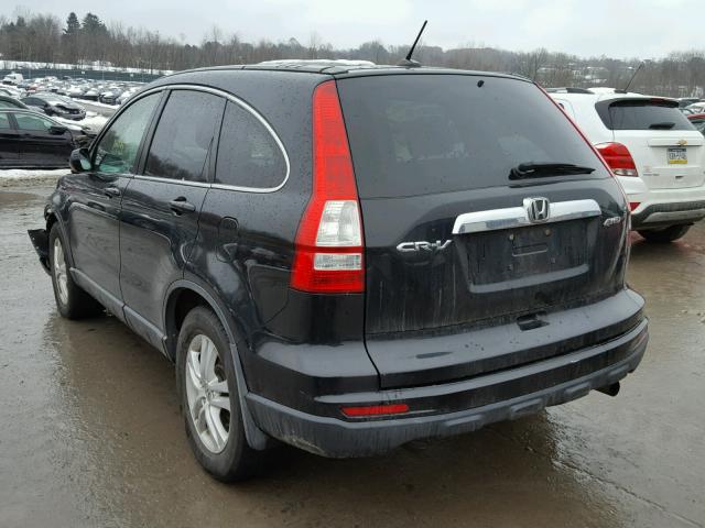 5J6RE4H78BL037066 - 2011 HONDA CR-V EXL BLACK photo 3