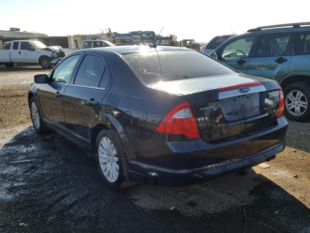 3FADP0L33AR296397 - 2010 FORD FUSION HYB BLACK photo 3