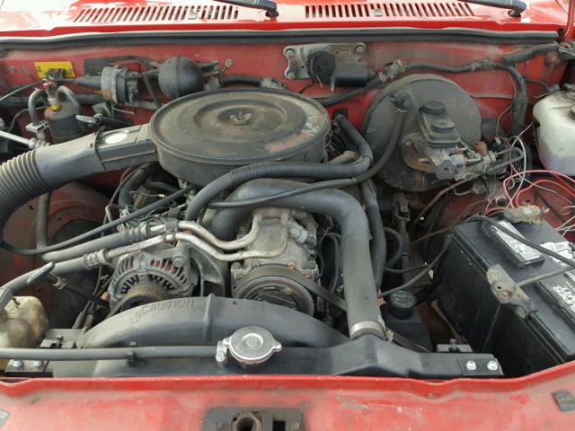 1B7GG23Y6SS135918 - 1995 DODGE DAKOTA RED photo 7