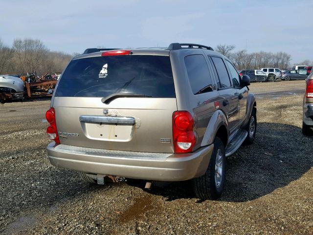 1D4HB58D54F241110 - 2004 DODGE DURANGO LI TAN photo 4