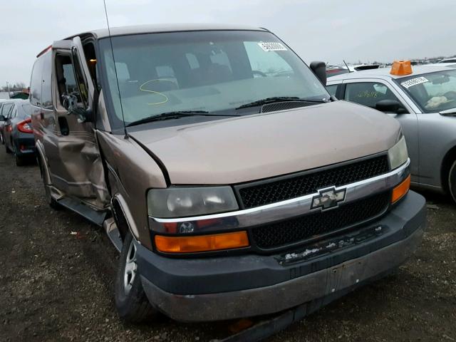 1GBFG15T341139316 - 2004 CHEVROLET EXPRESS G1 BROWN photo 1