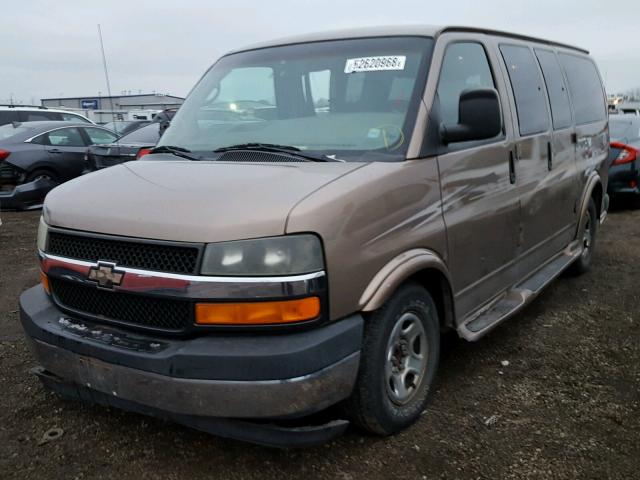 1GBFG15T341139316 - 2004 CHEVROLET EXPRESS G1 BROWN photo 2