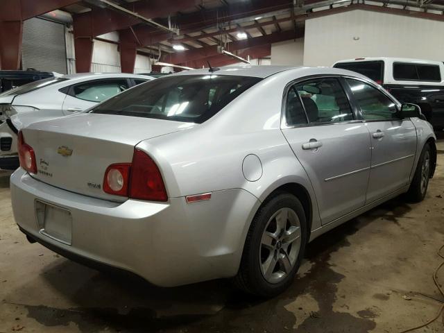 1G1ZC5E02A4110474 - 2010 CHEVROLET MALIBU 1LT SILVER photo 4