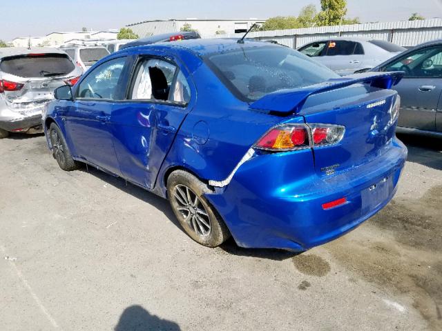 JA32V2FW0HU001539 - 2017 MITSUBISHI LANCER ES BLUE photo 3