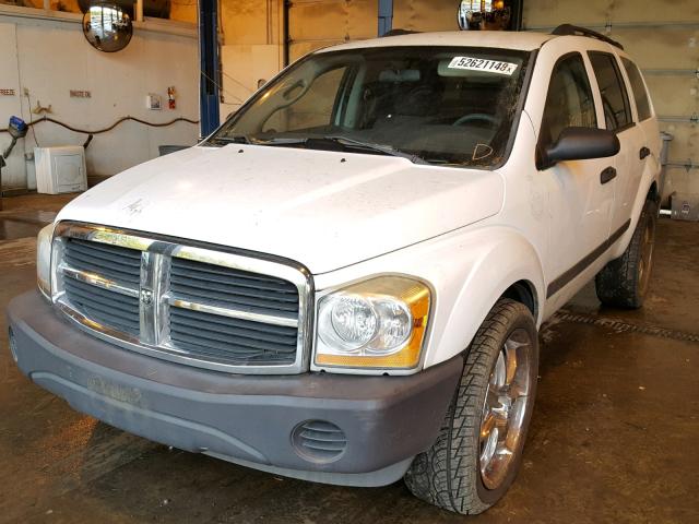 1D4HB38N65F608787 - 2005 DODGE DURANGO ST WHITE photo 2