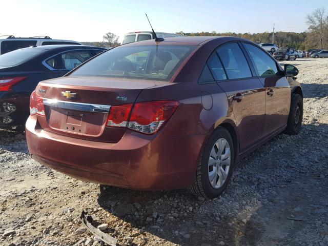 1G1PA5SH5D7161980 - 2013 CHEVROLET CRUZE LS BROWN photo 4