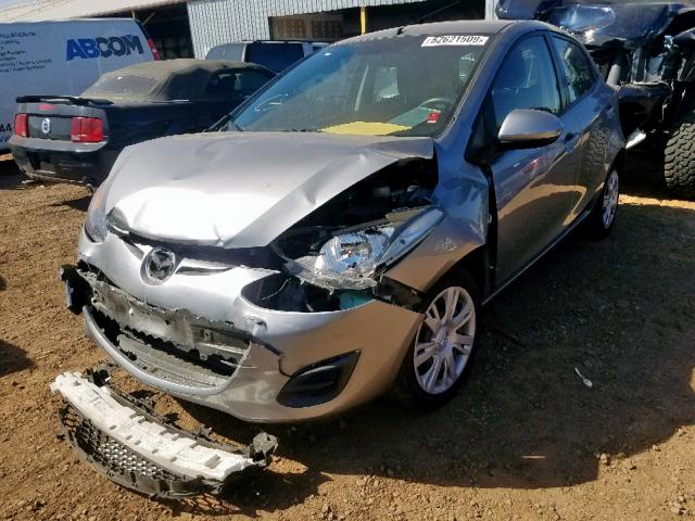 JM1DE1KZ3E0187004 - 2014 MAZDA MAZDA2 SPO SILVER photo 2