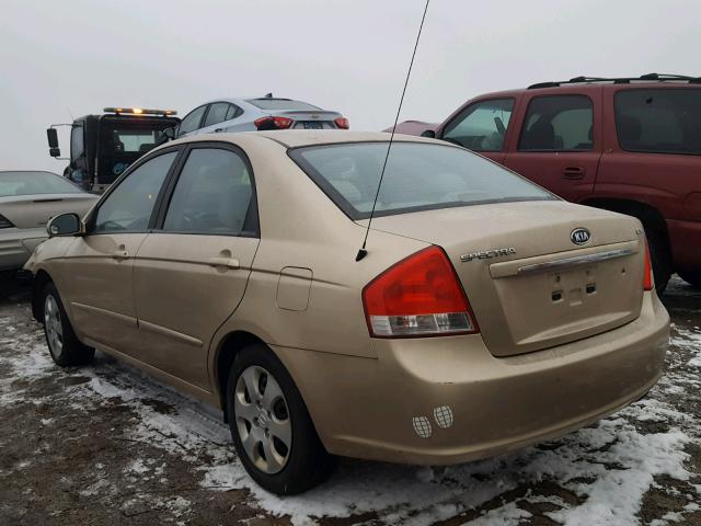 KNAFE222995665448 - 2009 KIA SPECTRA EX GOLD photo 3