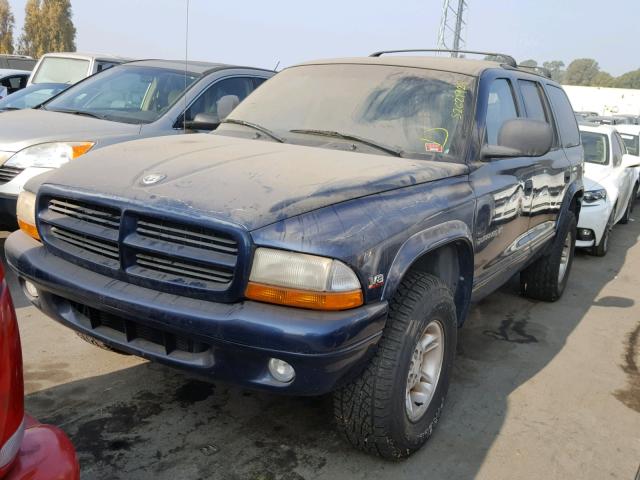 1B4HS28Y2XF667465 - 1999 DODGE DURANGO BLUE photo 2