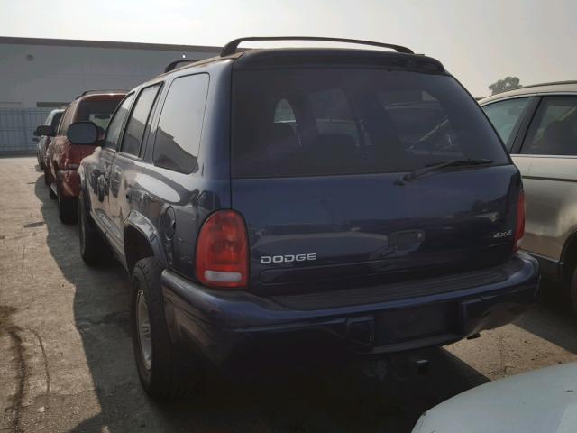 1B4HS28Y2XF667465 - 1999 DODGE DURANGO BLUE photo 3