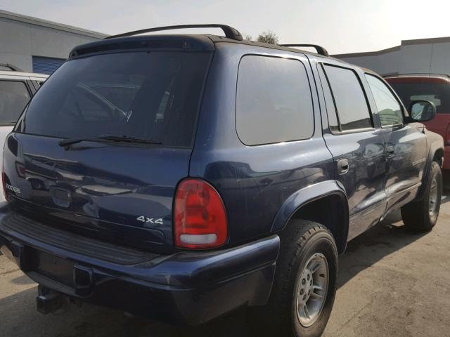 1B4HS28Y2XF667465 - 1999 DODGE DURANGO BLUE photo 4