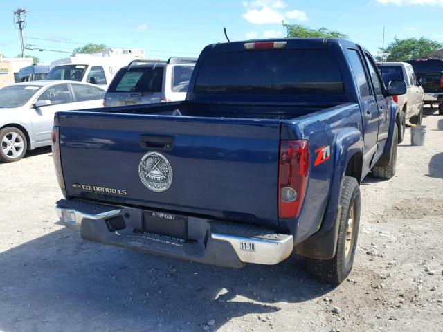 1GCDS136648130065 - 2004 CHEVROLET COLORADO BLUE photo 4