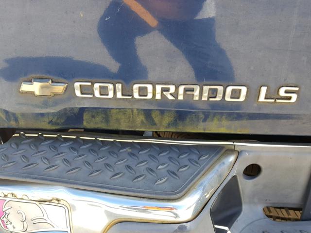 1GCDS136648130065 - 2004 CHEVROLET COLORADO BLUE photo 9