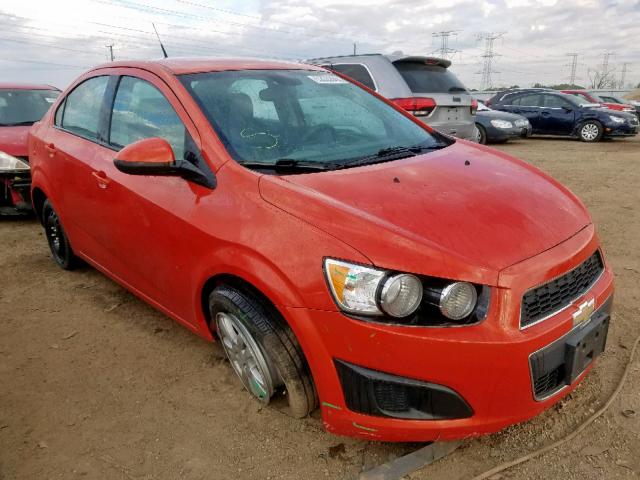1G1JA5SH5C4223271 - 2012 CHEVROLET SONIC LS ORANGE photo 1