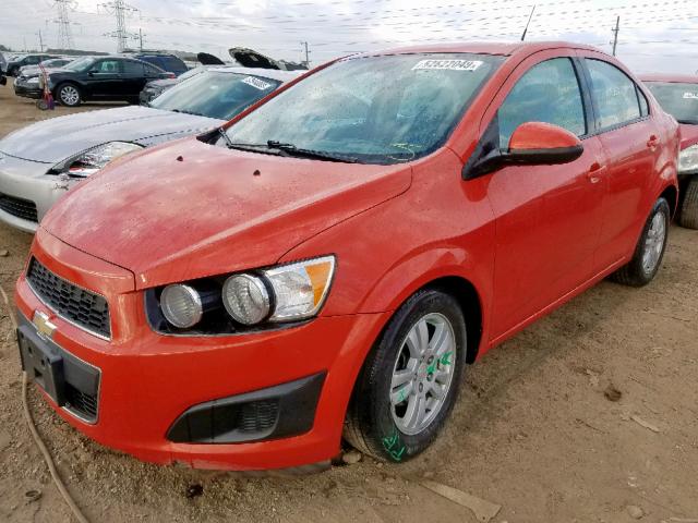 1G1JA5SH5C4223271 - 2012 CHEVROLET SONIC LS ORANGE photo 2