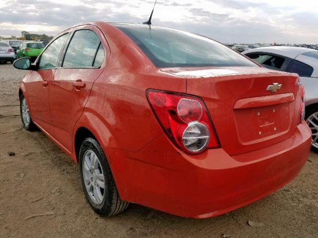 1G1JA5SH5C4223271 - 2012 CHEVROLET SONIC LS ORANGE photo 3