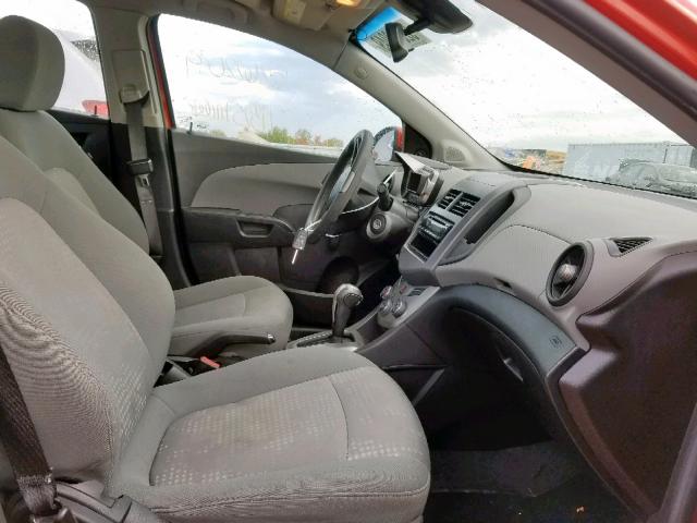 1G1JA5SH5C4223271 - 2012 CHEVROLET SONIC LS ORANGE photo 5