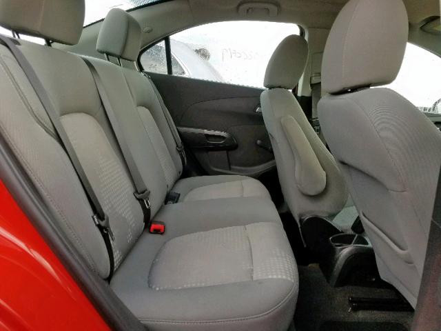 1G1JA5SH5C4223271 - 2012 CHEVROLET SONIC LS ORANGE photo 6