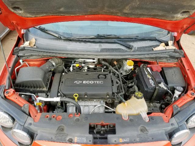 1G1JA5SH5C4223271 - 2012 CHEVROLET SONIC LS ORANGE photo 7