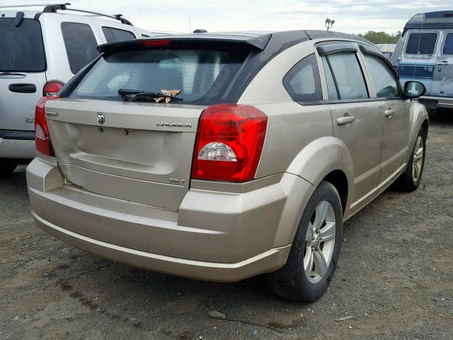 1B3CB4HA6AD571502 - 2010 DODGE CALIBER SX GOLD photo 4