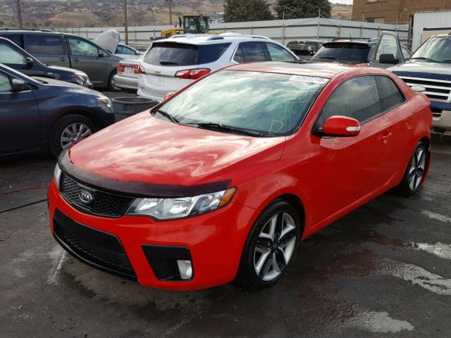 KNAFW6A33A5243999 - 2010 KIA FORTE SX RED photo 2