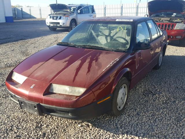 1G8ZF5590RZ151854 - 1994 SATURN SL BURGUNDY photo 2