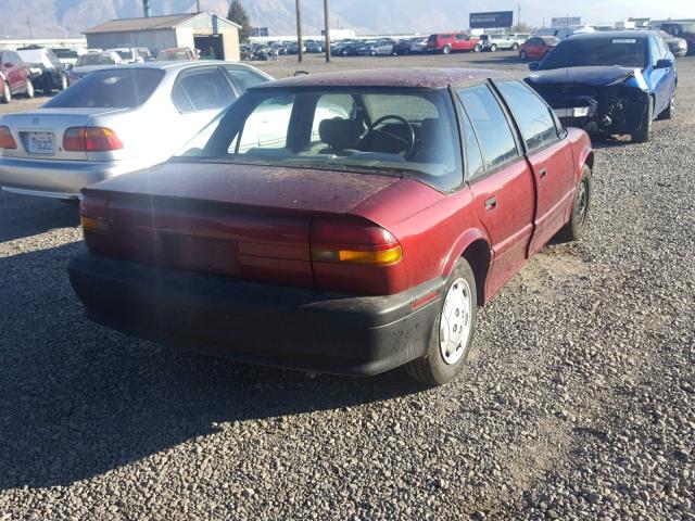 1G8ZF5590RZ151854 - 1994 SATURN SL BURGUNDY photo 4