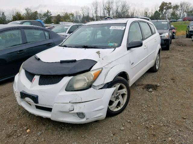 5Y2SM64854Z442810 - 2004 PONTIAC VIBE WHITE photo 2