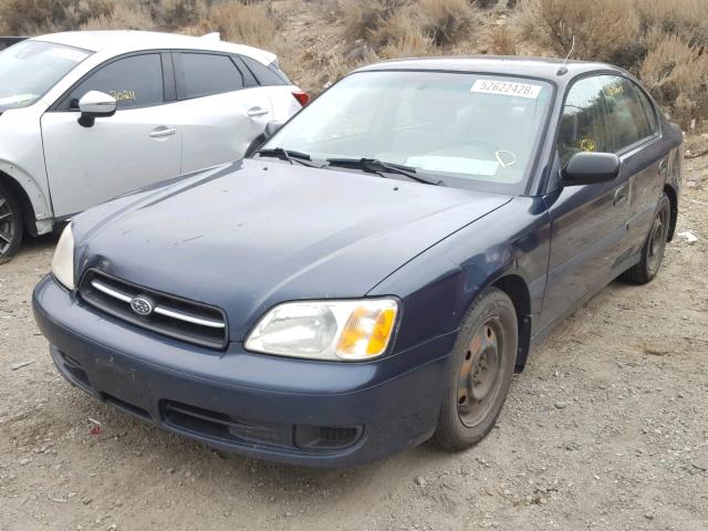 4S3BE6352Y7215239 - 2000 SUBARU LEGACY L BLUE photo 2