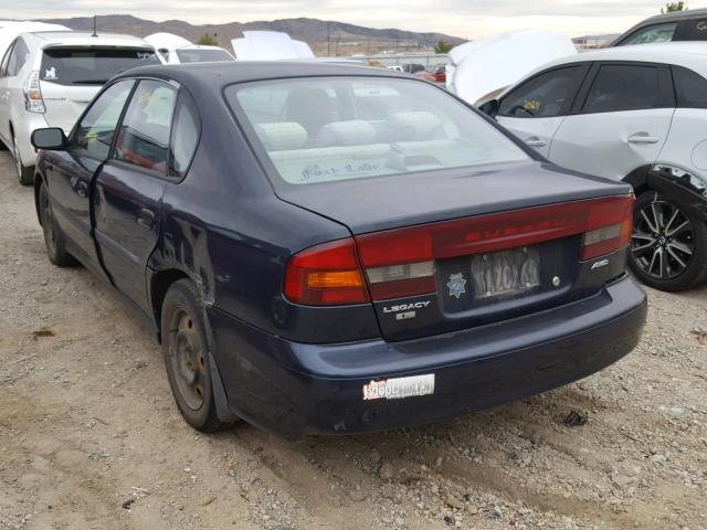 4S3BE6352Y7215239 - 2000 SUBARU LEGACY L BLUE photo 3