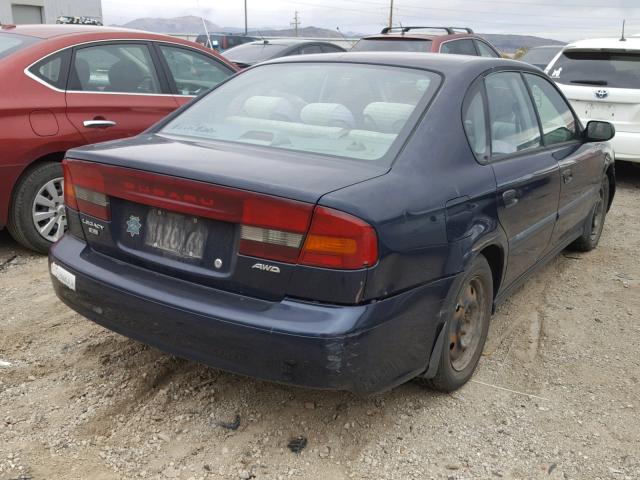 4S3BE6352Y7215239 - 2000 SUBARU LEGACY L BLUE photo 4