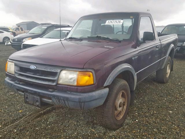 1FTCR11X2RUB07254 - 1994 FORD RANGER RED photo 2