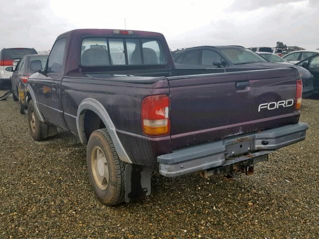 1FTCR11X2RUB07254 - 1994 FORD RANGER RED photo 3