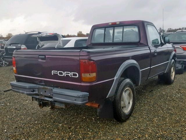 1FTCR11X2RUB07254 - 1994 FORD RANGER RED photo 4