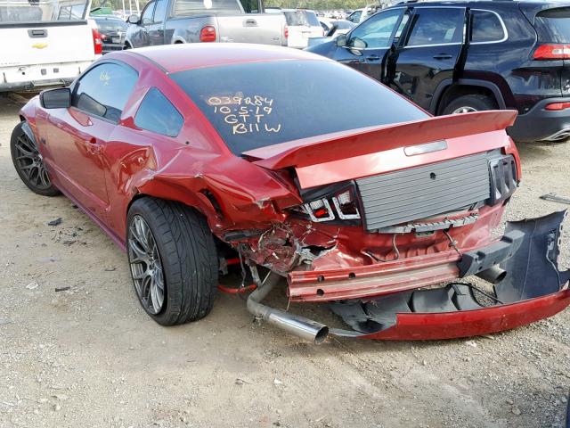 1ZVHT82H285112211 - 2008 FORD MUSTANG GT RED photo 3