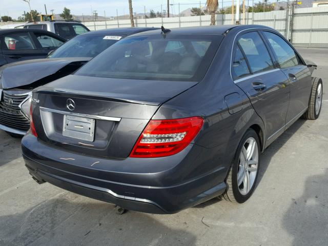 WDDGF4HB6DR245984 - 2013 MERCEDES-BENZ C 250 GRAY photo 4