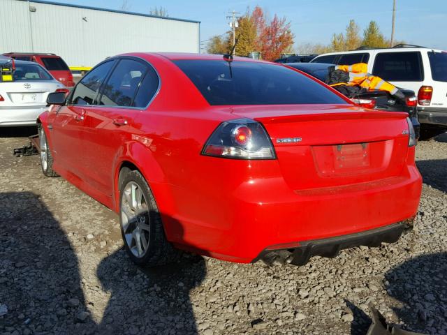 6G2EP57W69L307555 - 2009 PONTIAC G8 GXP RED photo 3