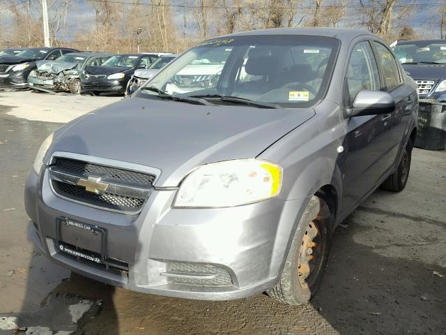 KL1TD56628B233766 - 2008 CHEVROLET AVEO BASE Сұр фото 2