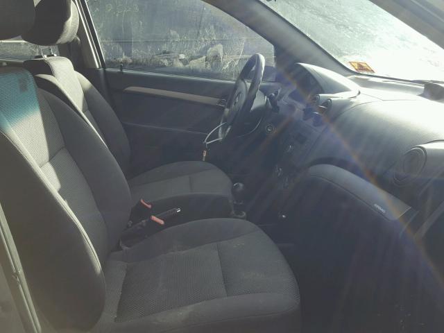 KL1TD56628B233766 - 2008 CHEVROLET AVEO BASE Сұр фото 5