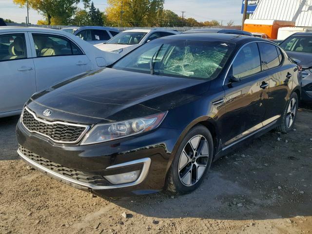 KNAGM4AD8D5040330 - 2013 KIA OPTIMA HYB BLACK photo 2