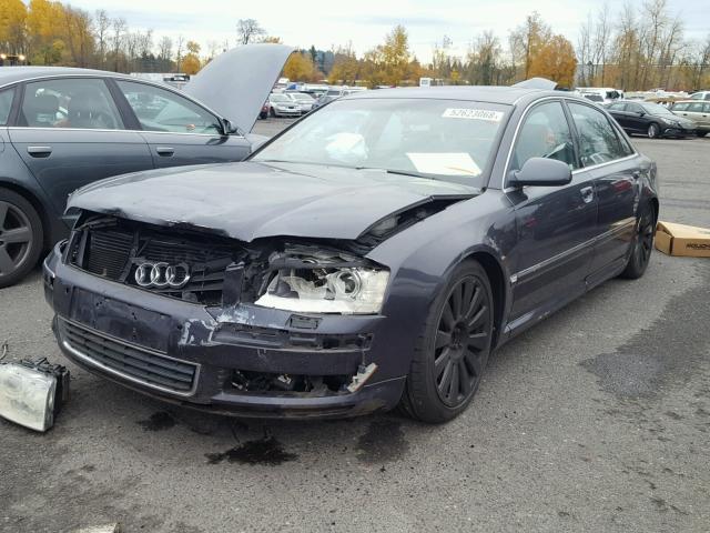 WAUML44E24N016213 - 2004 AUDI A8 L QUATT GRAY photo 2