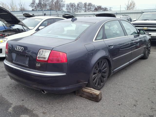 WAUML44E24N016213 - 2004 AUDI A8 L QUATT GRAY photo 4