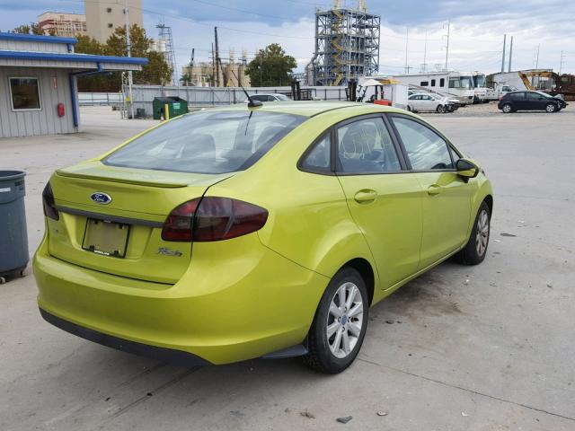 3FADP4BJ4BM239227 - 2011 FORD FIESTA SE GREEN photo 4