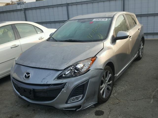 JM1BL1H66A1282994 - 2010 MAZDA 3 S SILVER photo 2