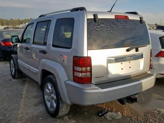 1J4PP5GK1AW114354 - 2010 JEEP LIBERTY LI SILVER photo 3