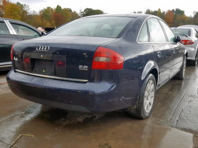 WAUEH54BXYN041819 - 2000 AUDI A6 2.8 QUA BLUE photo 4