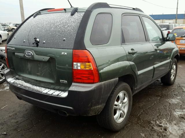 KNDJE723567253448 - 2006 KIA NEW SPORTA GREEN photo 4