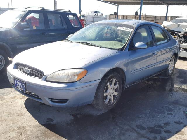 1FAFP56U26A243895 - 2006 FORD TAURUS SEL BLUE photo 2